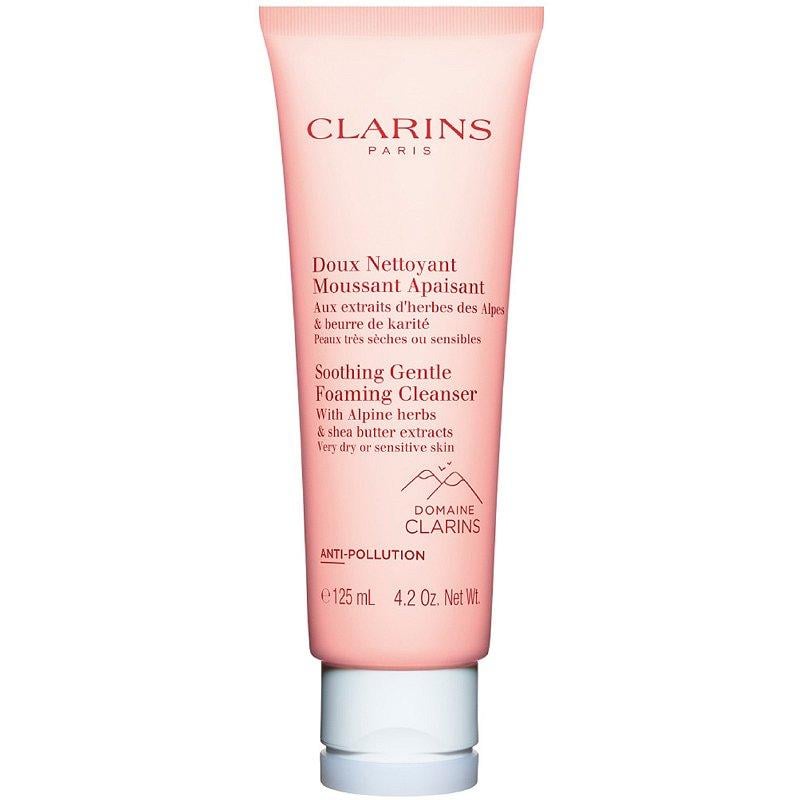 clarins-soothing-gentle-foaming-cleanser-with-alpine-herbs-shea-butter-extracts-pochistvashta-pyana-za-mnogo-suha-i-chuvstviteln