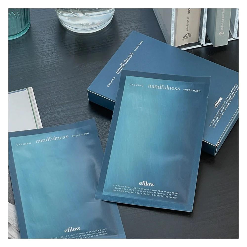 Efilow Calming Mindfulness Sheet Mask Успокояваща маска за лице с лотос и чаено дърво