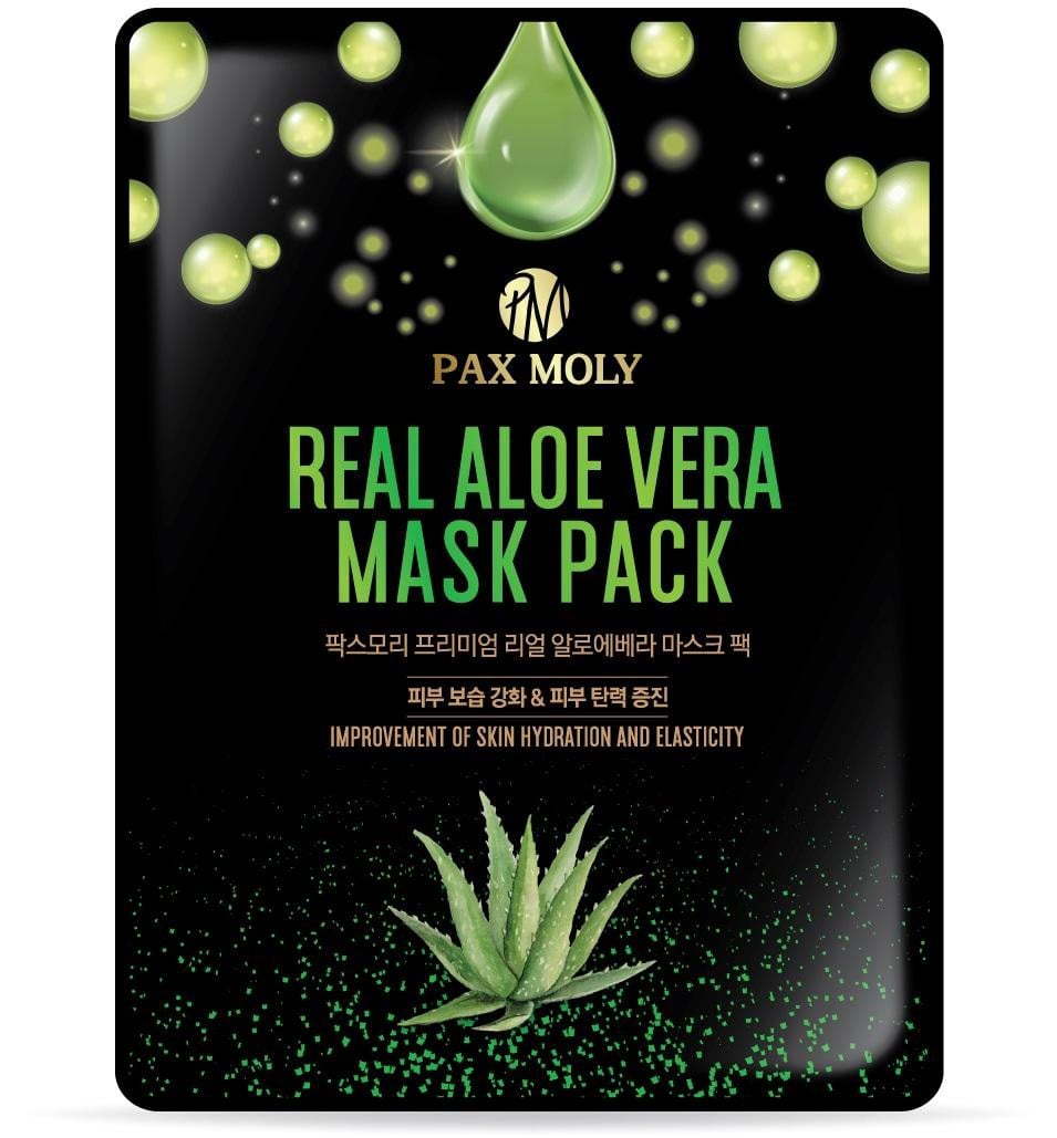 PaxMoly Real Aloe Vera Mask Pack Маска за лице с алое и ВНА
