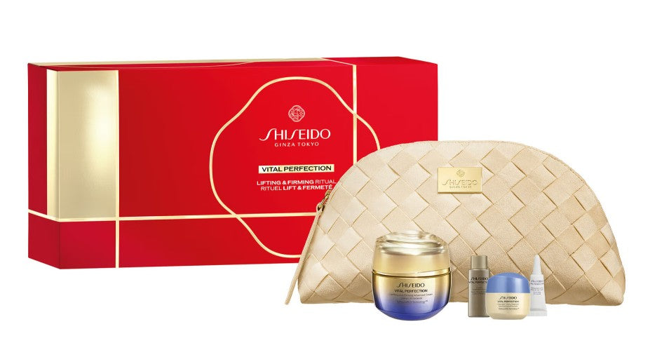 Комплект Shiseido Vital Perfection Advanced Cream Holiday Pouch Set