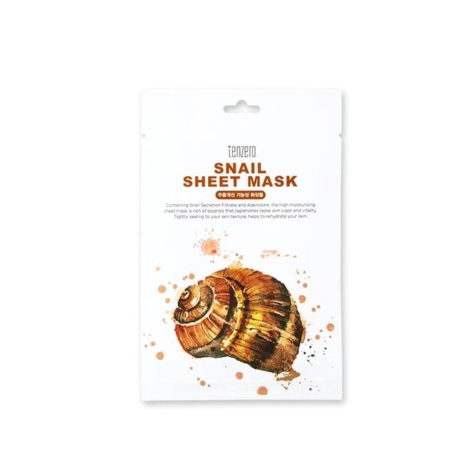 Tenzero Snail Sheet Mask Маска за лице с охлювен филтрат
