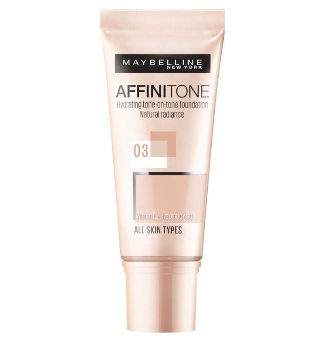 Maybelline Affinitone Хидратиращ фон дьо тен с естествен завършек