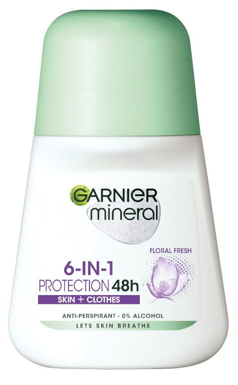 Garnier Deo Mineral Invisible Black & White & Colors Floral Fresh Дамски рол-он