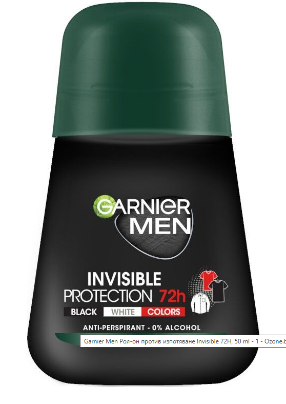 Garnier Men Invisible Black, White & Colors 72H Мъжки рол-он