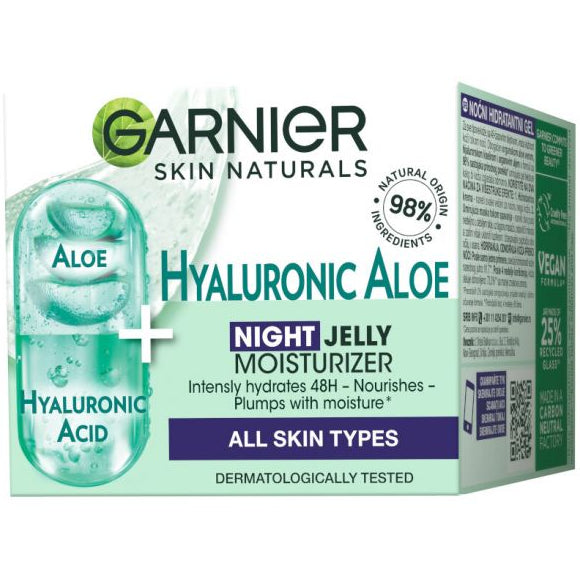 Garnier Skin Naturals Hyaluronic Aloe Jelly Night Нощен хидратиращ гел