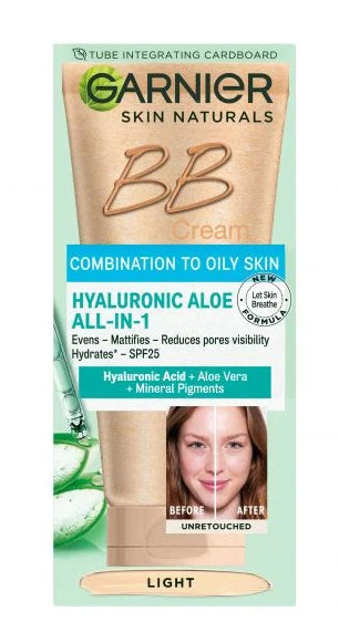 Garnier Skin Naturals BB Oil Free SPF25 Дневен Kрем