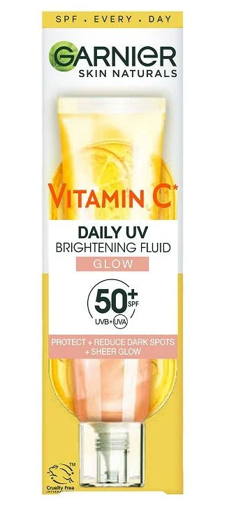 Garnier Skin Naturals Vitamin C SPF50+ Дневен флуид за сияйна кожа