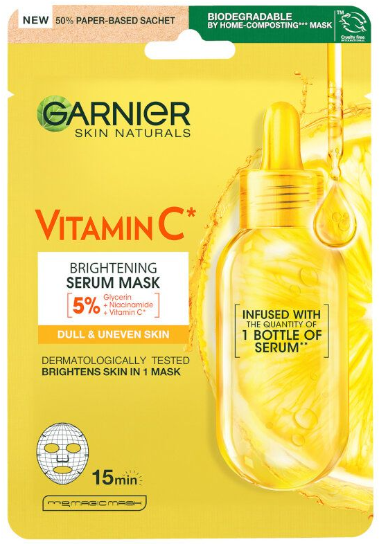 Garnier Skin Naturals Vitamin C Serum Mask Маска за лице