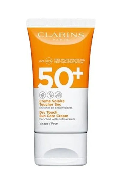 Clarins Dry Touch Sun Care Cream Face SPF50 Слънцезащитен крем за лице без опаковка