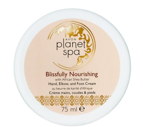 Avon Blissfully Nourish Hand & Foot 3 in 1 Крем за ръце, лакти и ходила с африканско масло