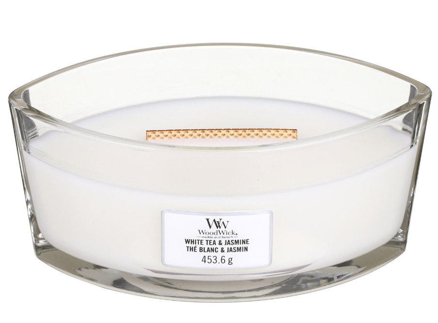 WoodWick White Tea Jasmine Ароматна свещ