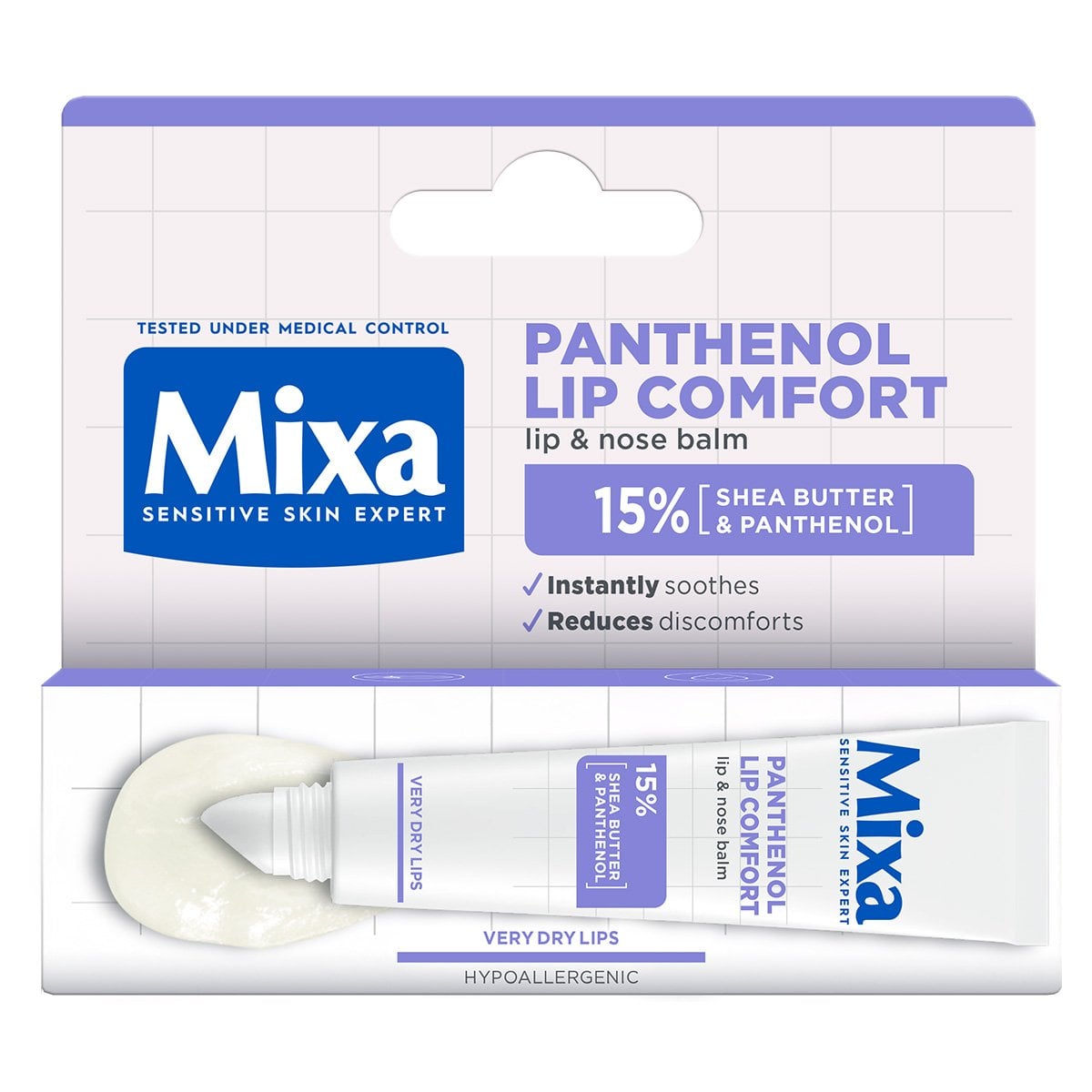 Mixa Panthenol Comfort Lip & Nose Balm Балсам за устни и зоната около носа