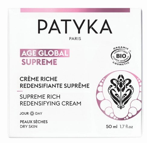 Patyka Age Global Supreme Богат уплътняващ крем за лице за суха кожа