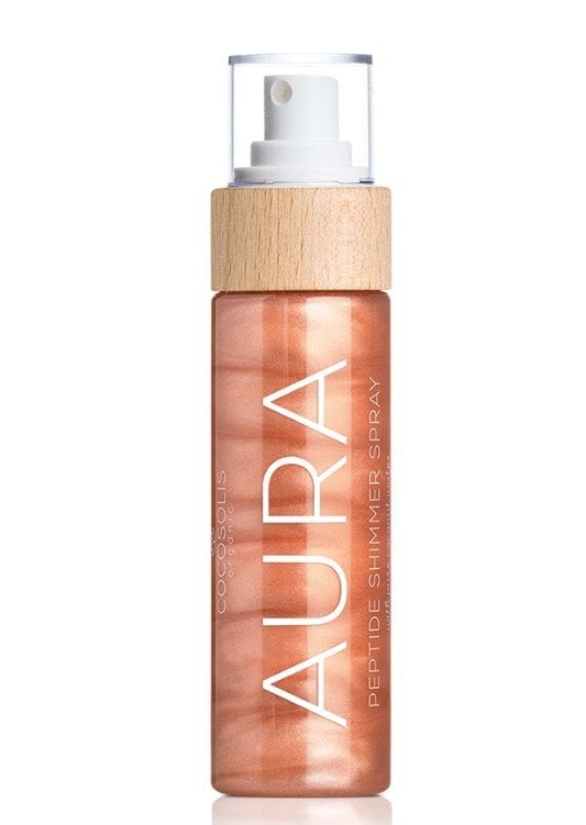 Cocosolis Aura Peptide Shimmer Spray Спрей за тяло с шимър ефект с пептиди