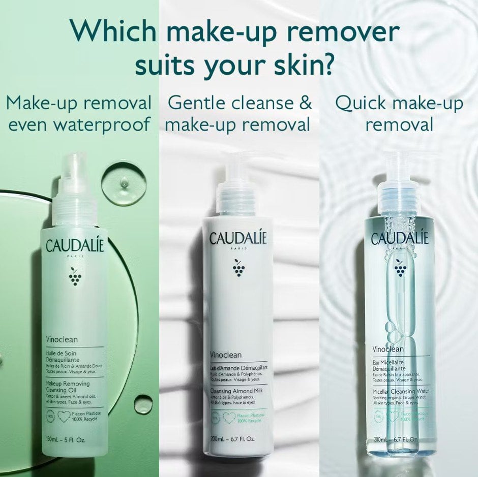Caudalie Vinoclean Почистващо бадемово мляко дегримьор