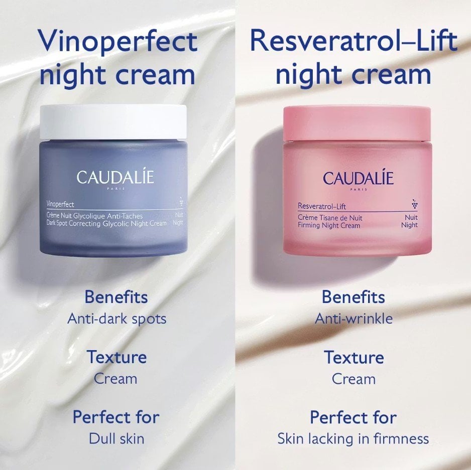 Caudalie Vinoperfect Нощен крем за лице против тъмни петна