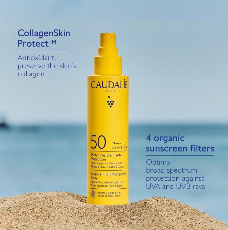 Caudalie Vinosun Невидим спрей с висока защита SPF50