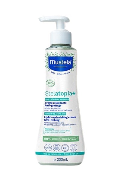 Mustela Stelatopia Липидовъзстановяващ крем за много суха до атопична кожа