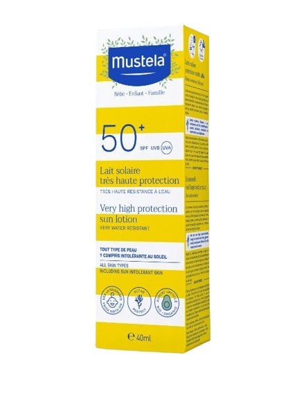 Mustela Слънцезащитен лосион за лице SPF50+