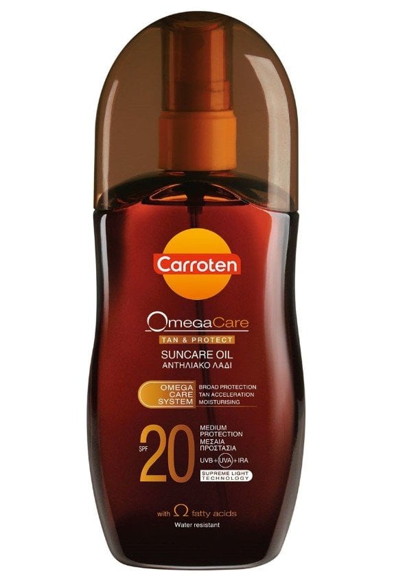 Carroten Omega Care Tan & Protect Suncare Oil Слънцезащитно олио за бърз тен