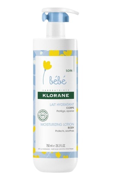 Klorane Bebe Calendula Бебешко хидратиращо мляко за тяло 750 ml