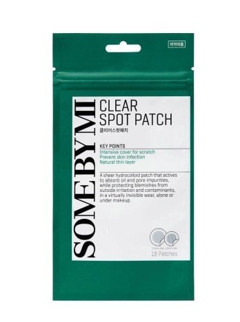 Some By Mi 30 Days Miracle Clear Spot Patch 18 Count - Invisible Spot Sticker for Sensitive Skin