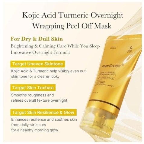 Medicube Kojic Acid Turmeric Night Wrapping Mask Нощна маска за лице