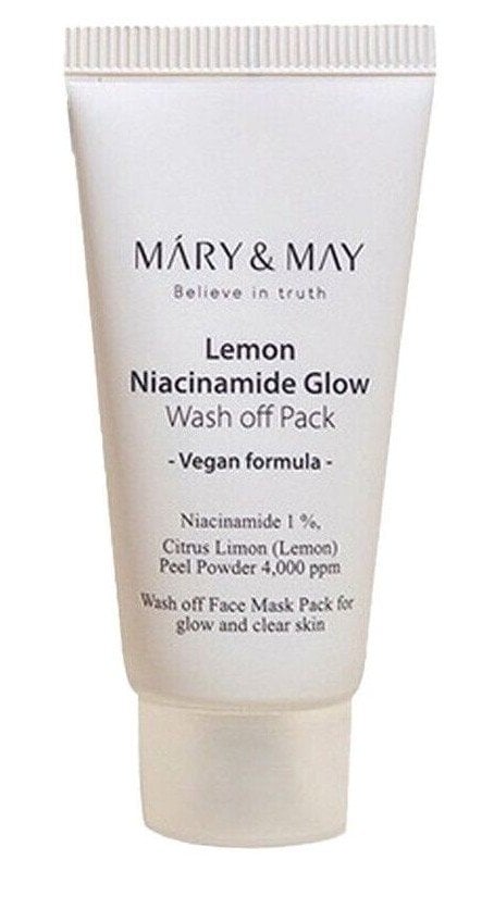Mary & May Lemon Niacinamide Glow Wash Off Pack Озаряваща глинена маска за лице с лимон и ниацинамид