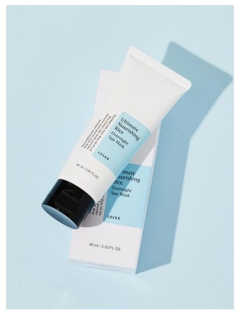 Cosrx Ultimate Nourishing Rice Overnight Spa Mask Маска за лице с двоен ефект