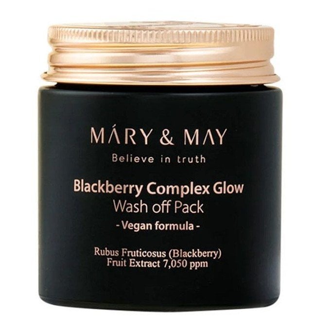Mary & May Blackberry Complex Glow Wash Off Pack Oзаряваща глинена маска за лице с къпини