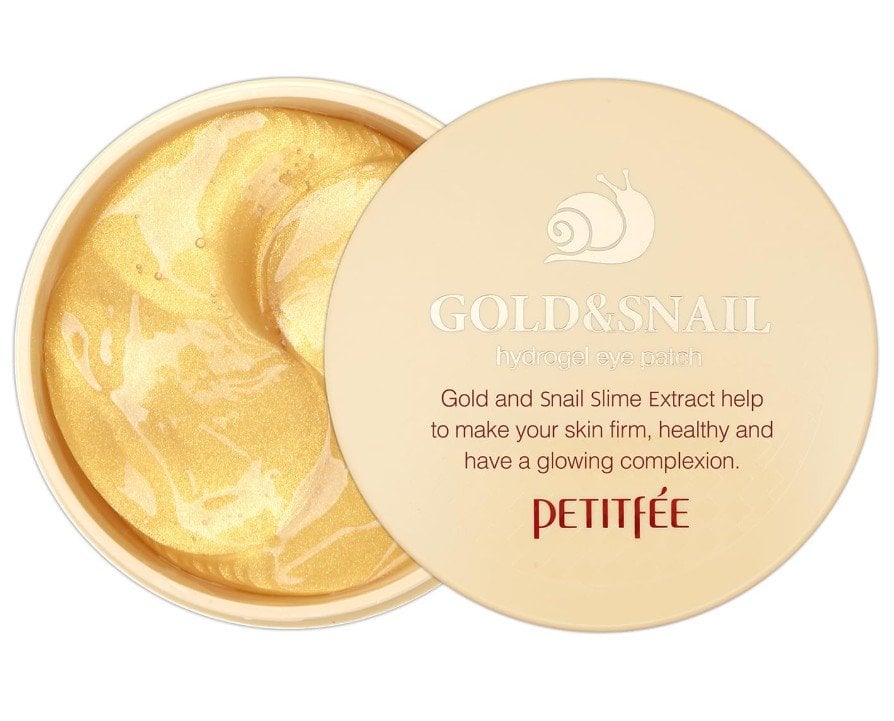 Petitfee Gold and Snail Eye Patches Хидрогелни пачове за очи със злато и охлювен секрет, 60 бр.