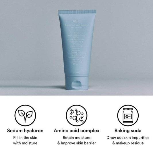 ABIB Sedum Hyaluron Deep Clean Foam Cleanser Дълбокопочистваща пяна за лице