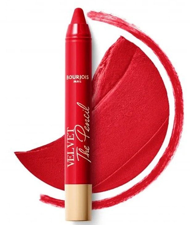 Bourjois Velvet The Pencil Lipstick Молив и червило 2 в 1 нюанс 07 Rouge Es-Carmin