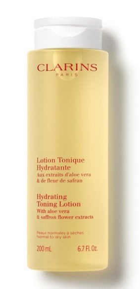Clarins Hydrating Toning Lotion Хидратиращ тоник за лице с алое вера и екстракт от шафранoв цвят