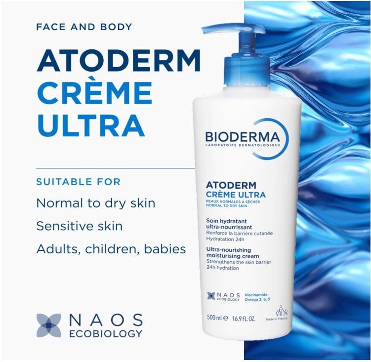 Bioderma Atoderm Creme Ultra Nourishing Подхранващ крем за тяло