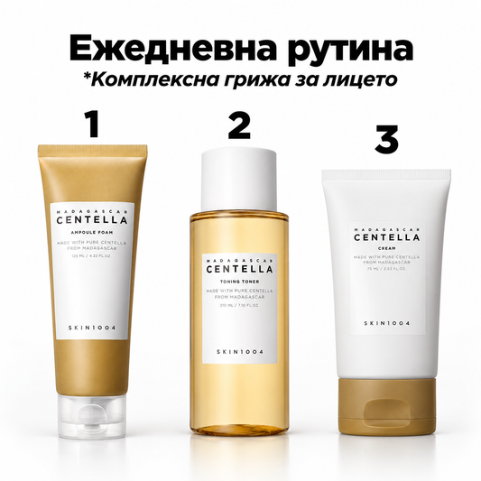 Комплект Centella Пяна, тонер и крем