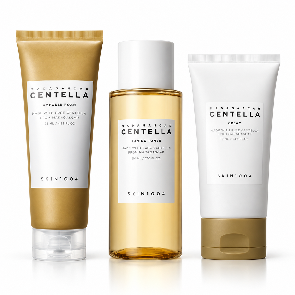 Комплект Centella Пяна, тонер и крем