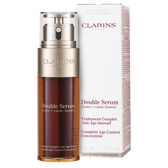 Clarins Double Serum Complete Age Control Concentrate Двуфазен серум против стареене на кожата