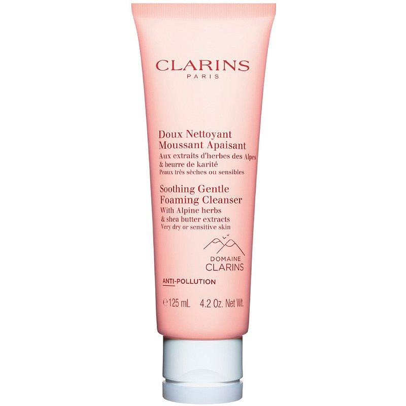 clarins-soothing-gentle-foaming-cleanser-with-alpine-herbs-shea-butter-extracts-pochistvashta-pyana-za-mnogo-suha-i-chuvstviteln