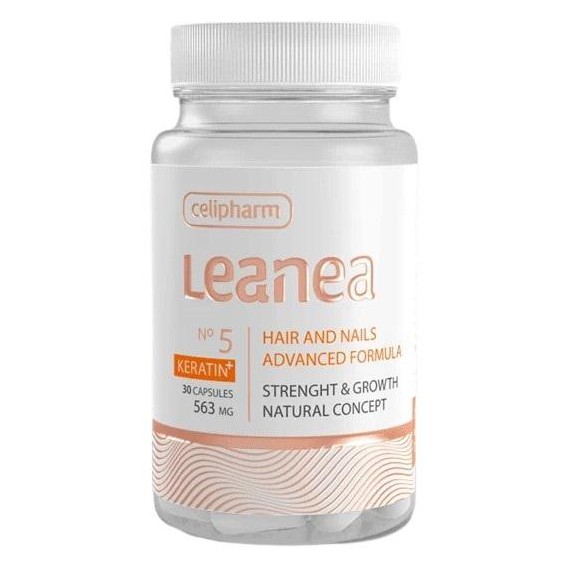 Celipharm LEANEA NO 5 KERATIN + Активна формула за заздравяване на косата и ноктите