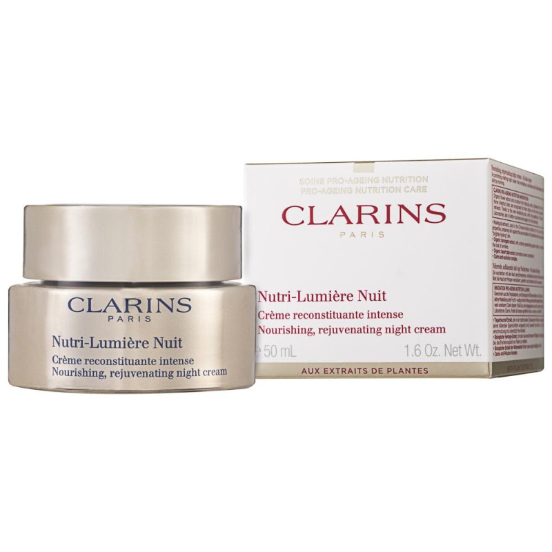 Clarins Nutri Lumiere Nuit Нощен възстановяващ подмладяващ крем против бръчки за зряла кожа