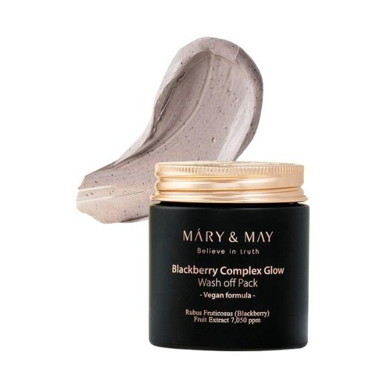 Mary & May Blackberry Complex Glow Wash Off Pack Oзаряваща глинена маска за лице с къпини