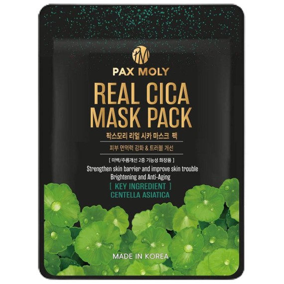 PaxMoly Real Cica Mask Pack Маска за лице с азитска центела