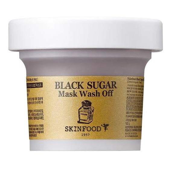 SKINFOOD Black Sugar Mask Wash Off Ексфолираща маска за лице с черна захар