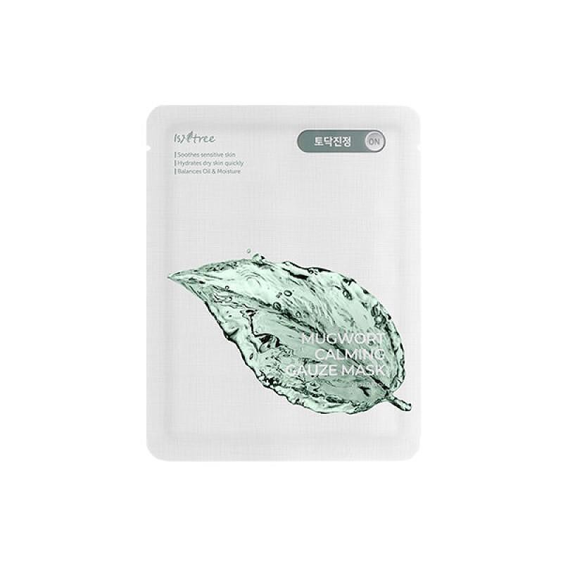 Isntree Mugwort Calming Gauze Mask Успокояваща маска за лице с екстракт от див пелин