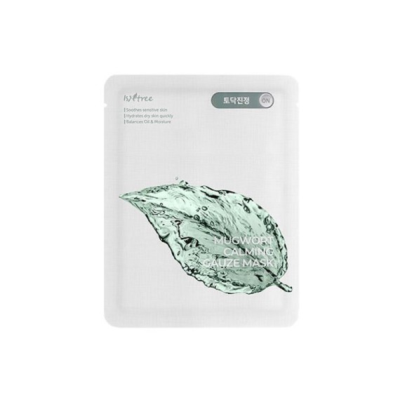 Isntree Mugwort Calming Gauze Mask Успокояваща маска за лице с екстракт от див пелин