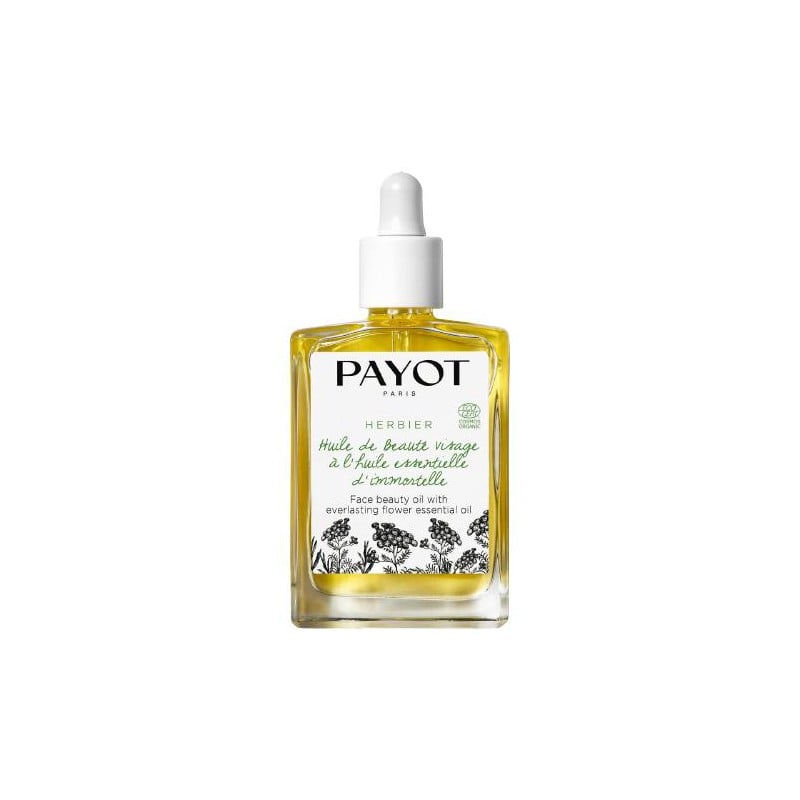 Payot Herbier Organic Face Beauty Oil With Everlasting Flower Essential Oil Масло за лице с етерично масло от хелихризум