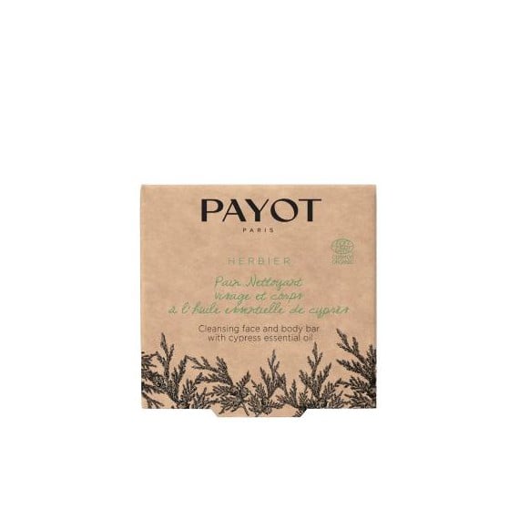 Payot Herbier Face And Body Cleansing Bar With Cypress Essential Oil Почистващ бар с етерично масло от кипарис