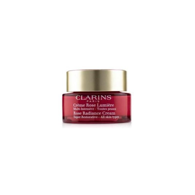 Clarins Rose Radiance Cream all skin Изглаждащ Възстановяващ озаряващ крем за лице без опаковка