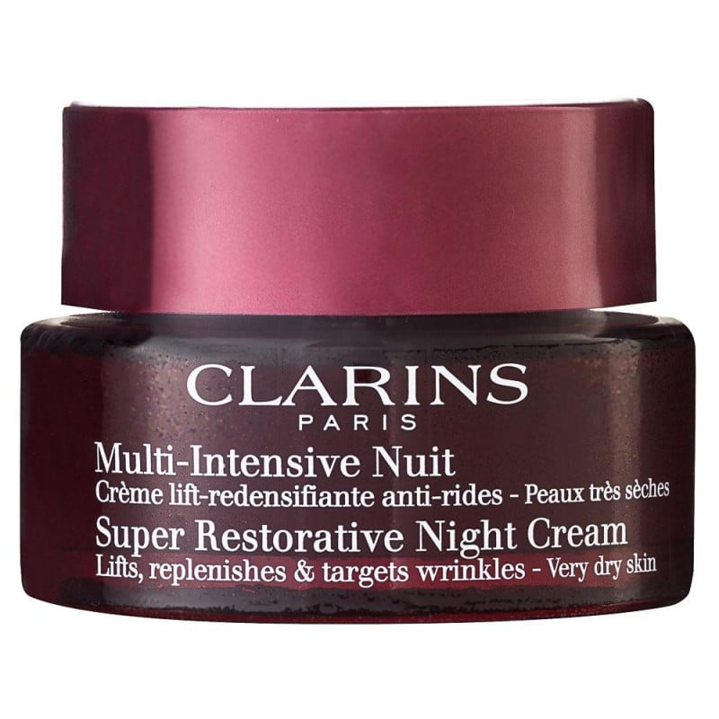 Clarins Super Restorative Night Cream Нощен крем против бръчки за зряла кожа за много суха кожа без опаковка